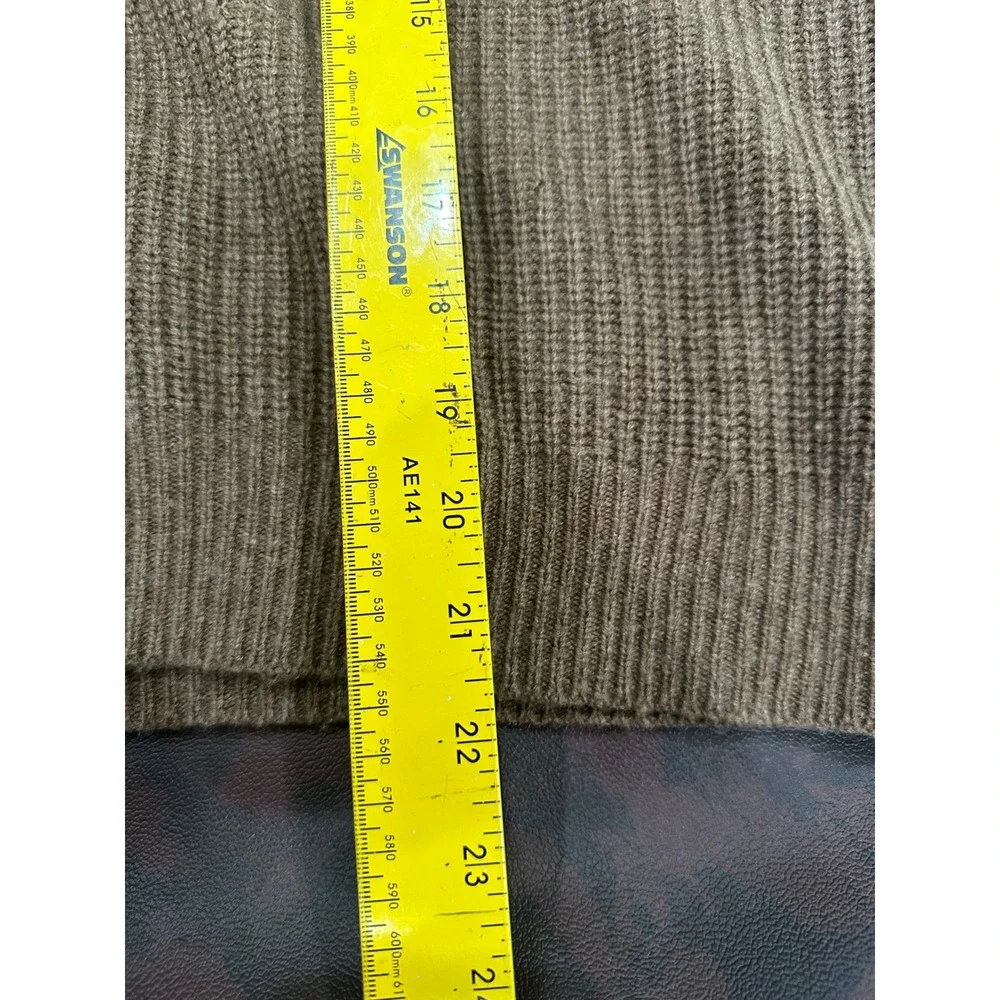 Jenni Kayne‎ Everyday Cardigan Brown Wool Cashmere V-Neck Sweater XS 48-7400-D21